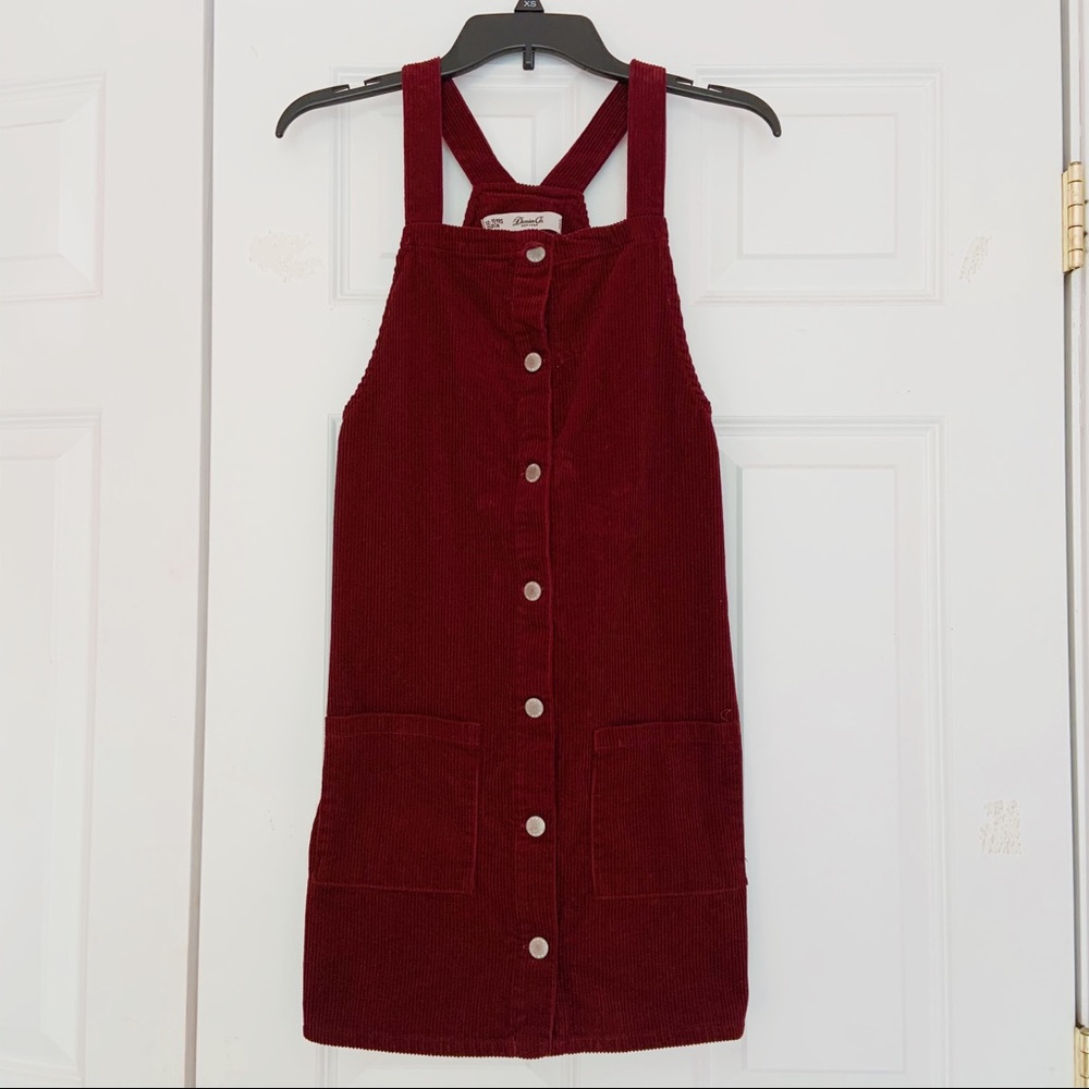 Corduroy Overall Dress